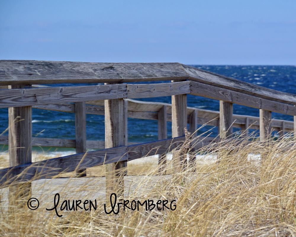 Wooden Dock Out To Sea, Ipswich Mass, 8x10 Inch Photo Photograph